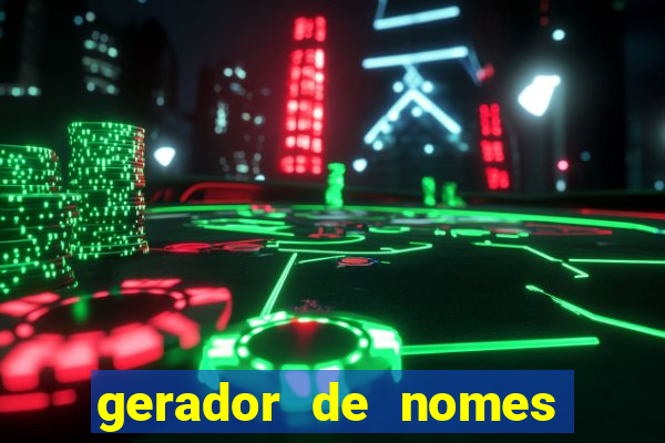 gerador de nomes para jogos